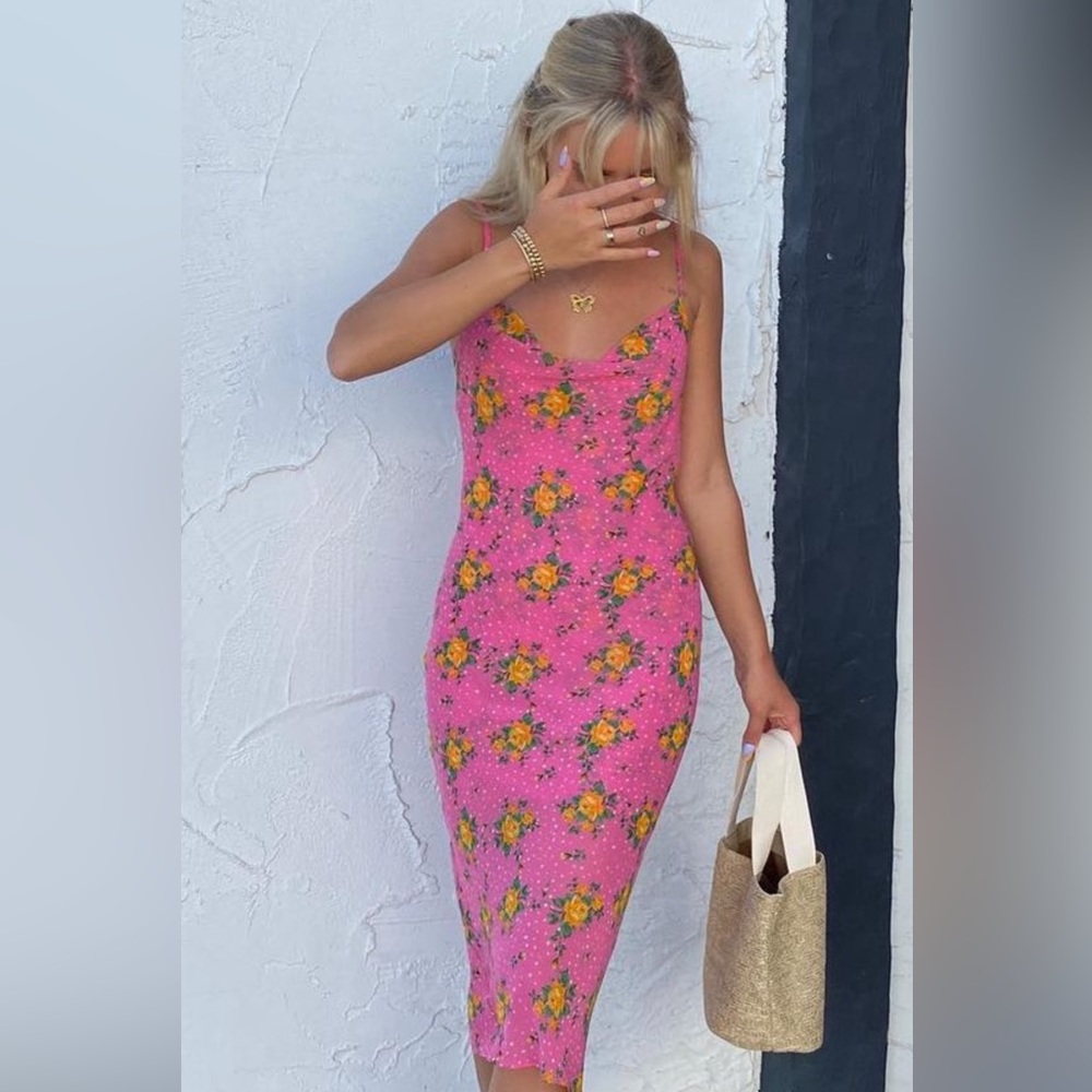 Daze Days floral midi dress